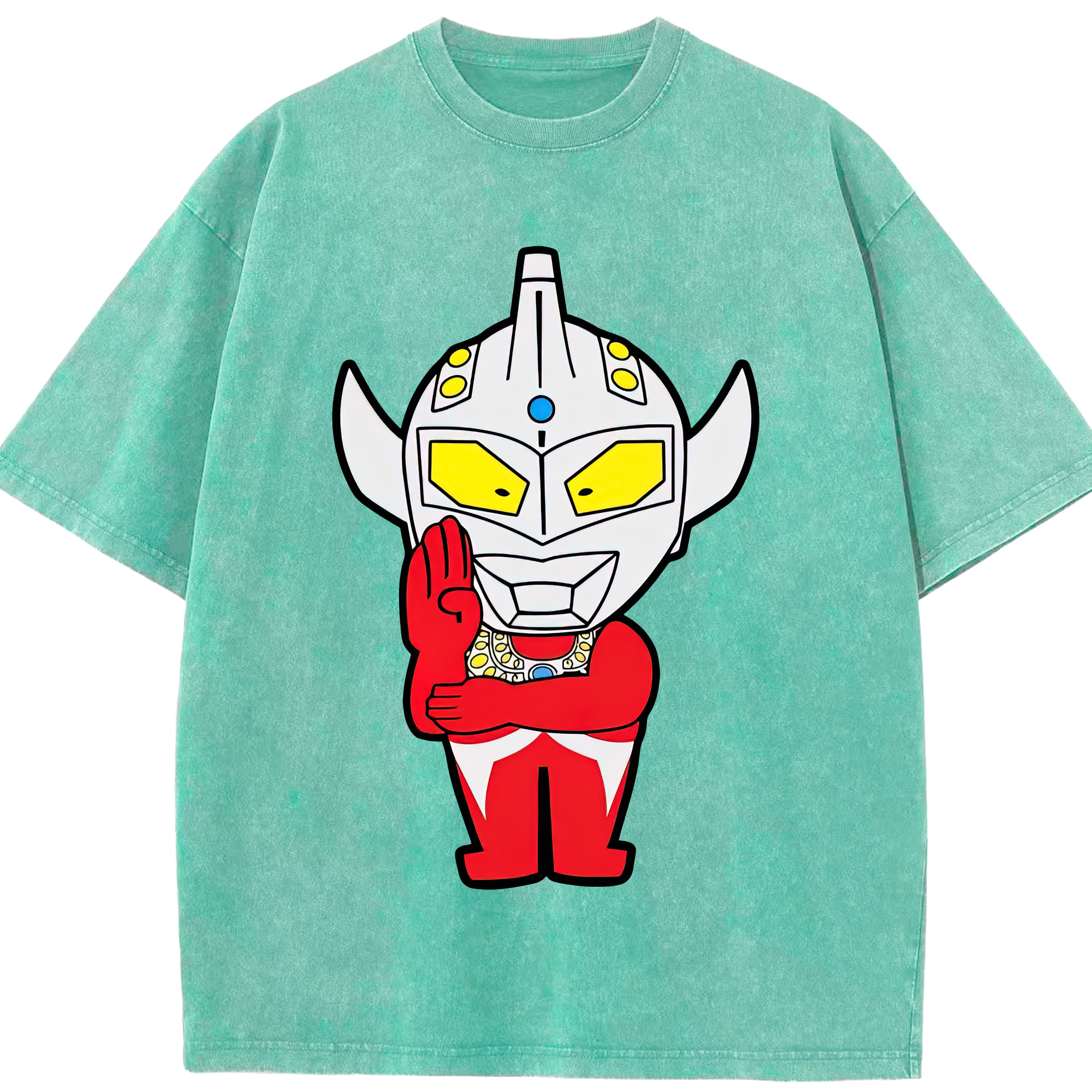 （画像用） ウルトラマン Ultraman 綿100% ヴィンテージ風 半袖Tシャツ（フロントプリント）